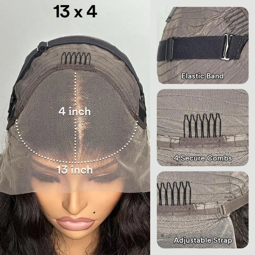Natural Look Layered Short Brown Lace Wig
