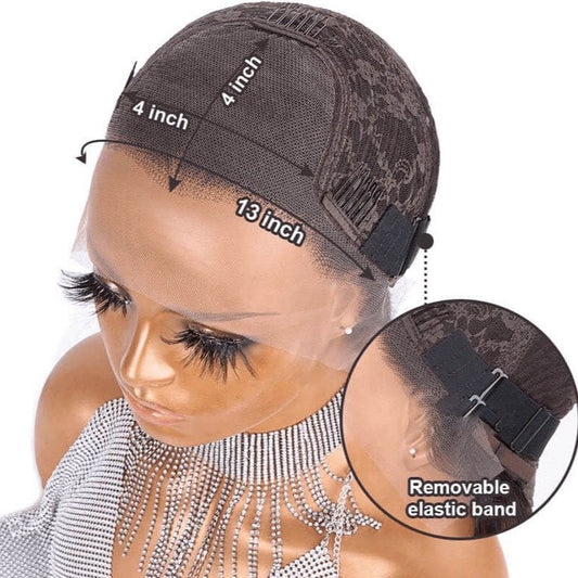 Elegant Chocolate Brown Long Curly Human Hair Wig