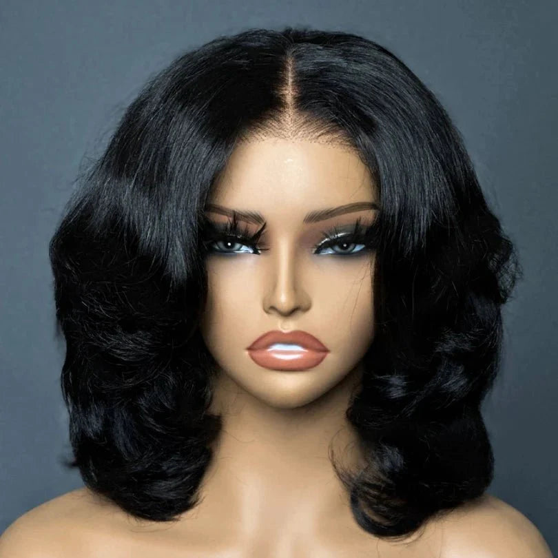 Stylish Classical Layered Bob Human Hair Wig