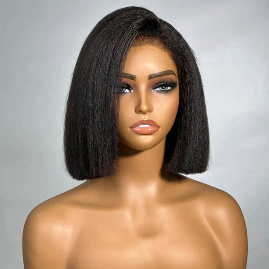 Easily Care Kinky Straight Short Bob Wig