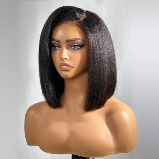 Easily Care Kinky Straight Short Bob Wig