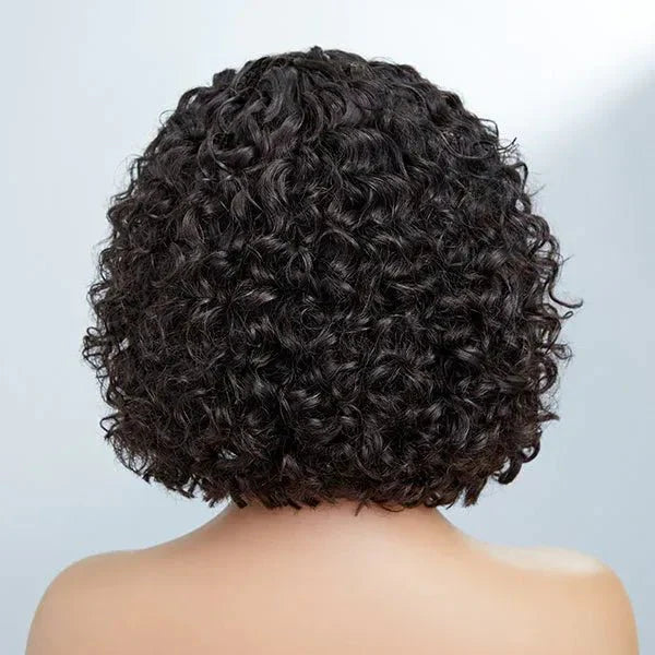 Lady's Summer Pixie Cut Curly Bob Wig for Daily Wear