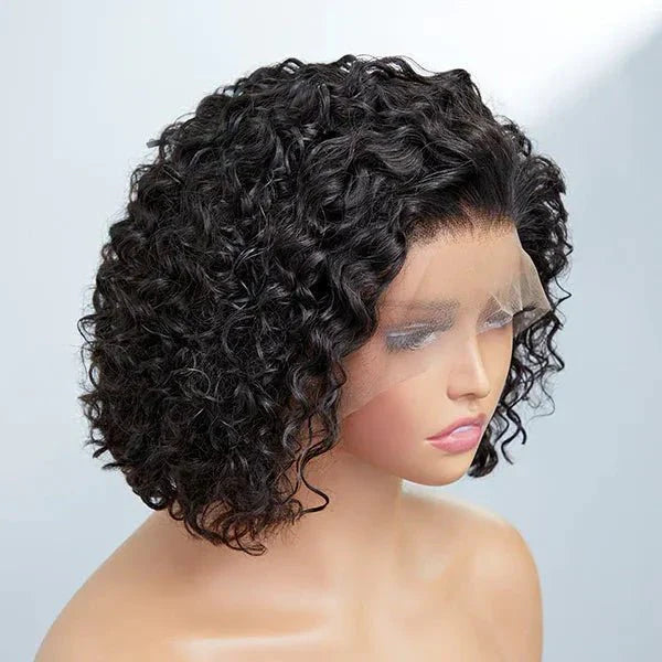 Lady's Summer Pixie Cut Curly Bob Wig for Daily Wear