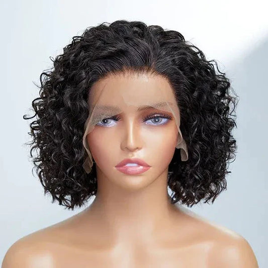 Lady's Summer Pixie Cut Curly Bob Wig for Daily Wear