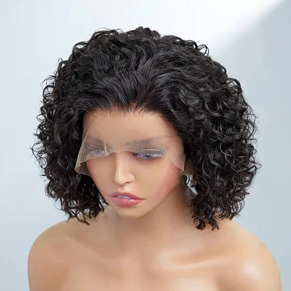 Lady's Summer Pixie Cut Curly Bob Wig for Daily Wear
