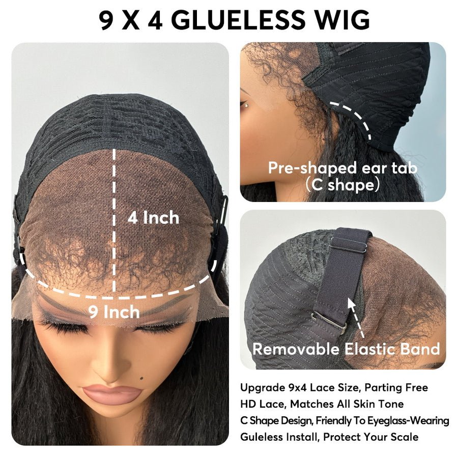 Soft & Natural Kinky Straight Lace Front Wig