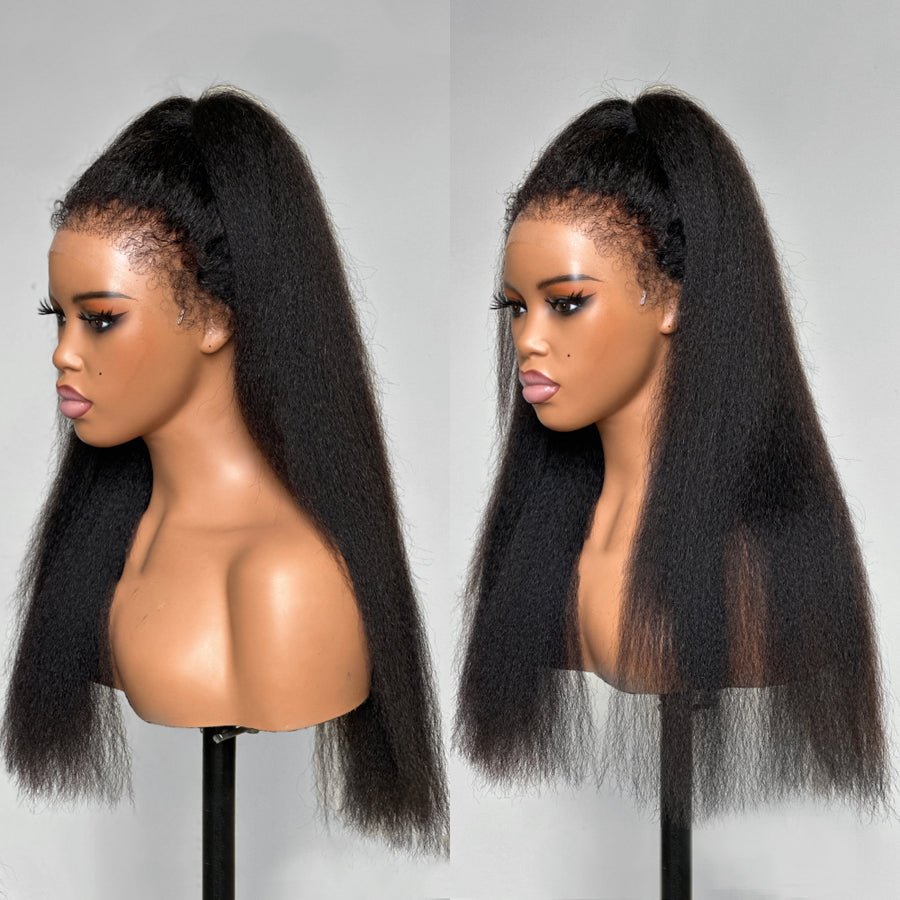 Soft & Natural Kinky Straight Lace Front Wig
