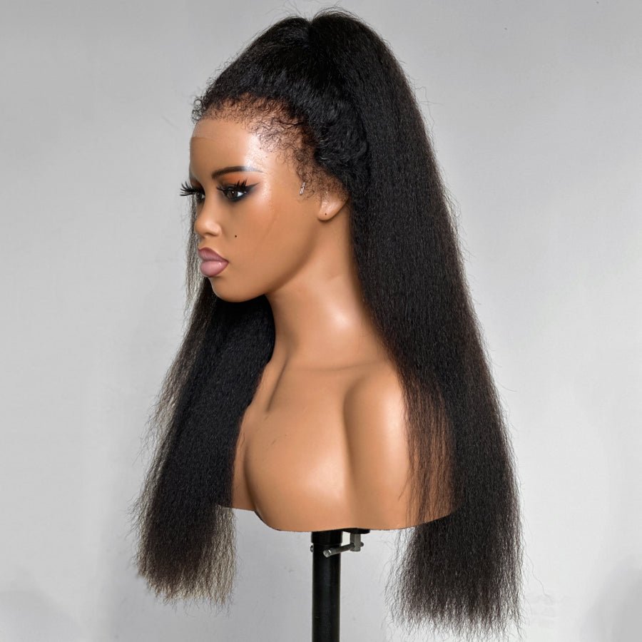 Soft & Natural Kinky Straight Lace Front Wig
